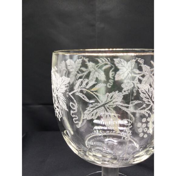 Bartlett Collins 806 Clear Gold Trimmed Water Goblet - Picture 4 of 7